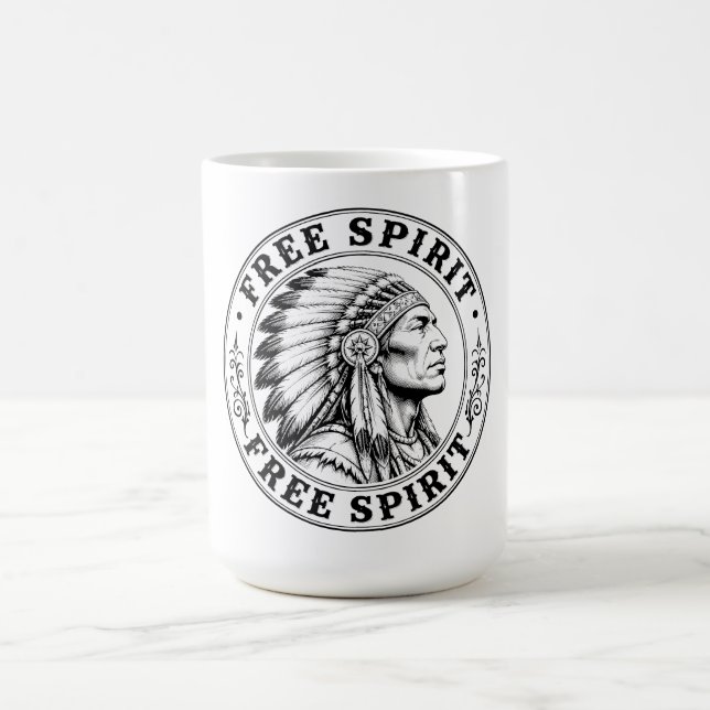 Native American chief  Coffee Mug (Center)