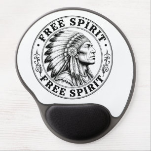 Native American chief Gel Mouse Pad