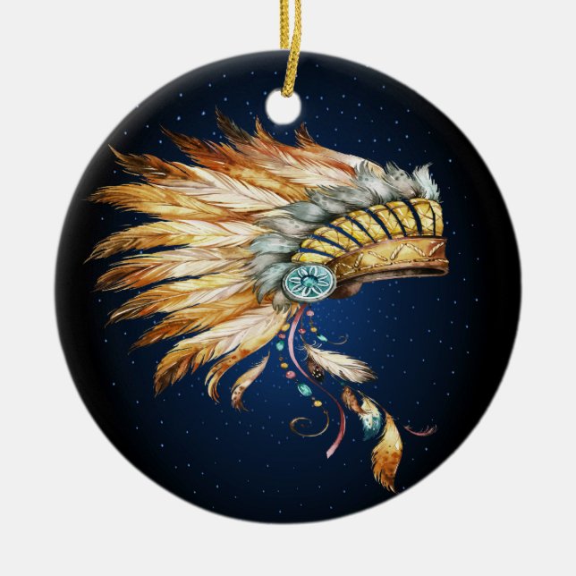 Native American Chief Headdress Ornament (Front)