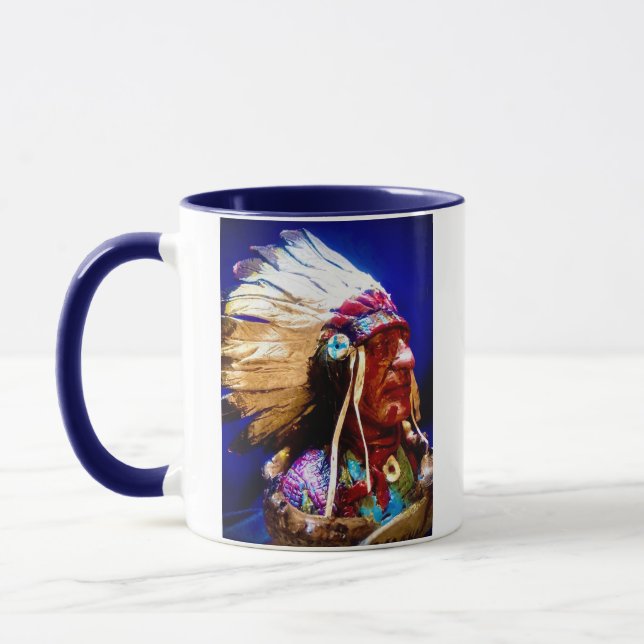 Native American Chief Mug (Left)