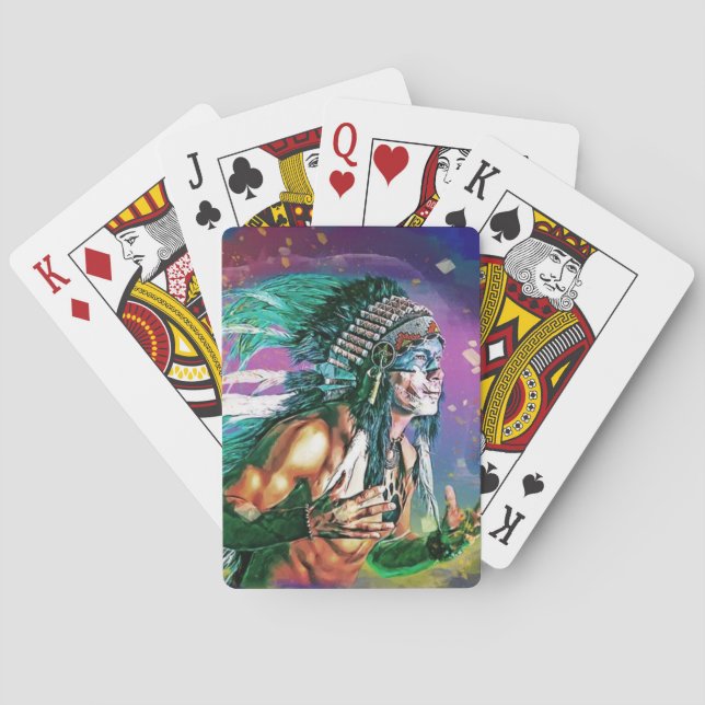 Native American Chief Playing Cards (Back)
