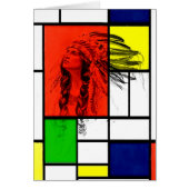 Native American Chief with Stained Glass Window (Front)