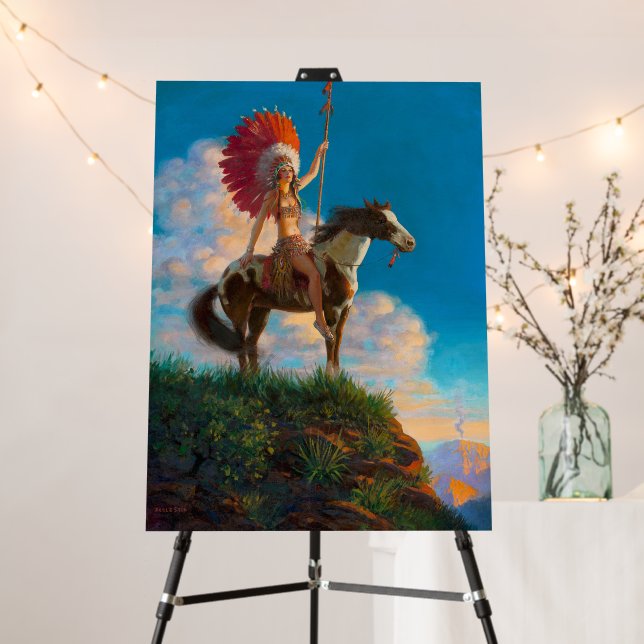 Native American: Chieftess, American Indian  Foam Board (In Situ (Stand))