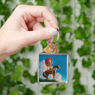 Native American: Chieftess, American Indian Keychain