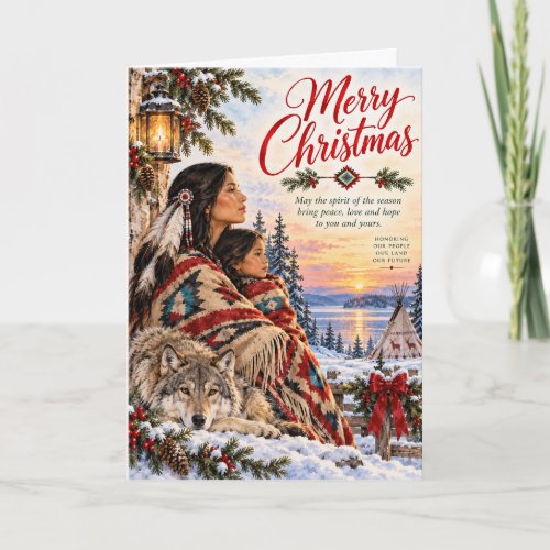 Native American Christmas Card