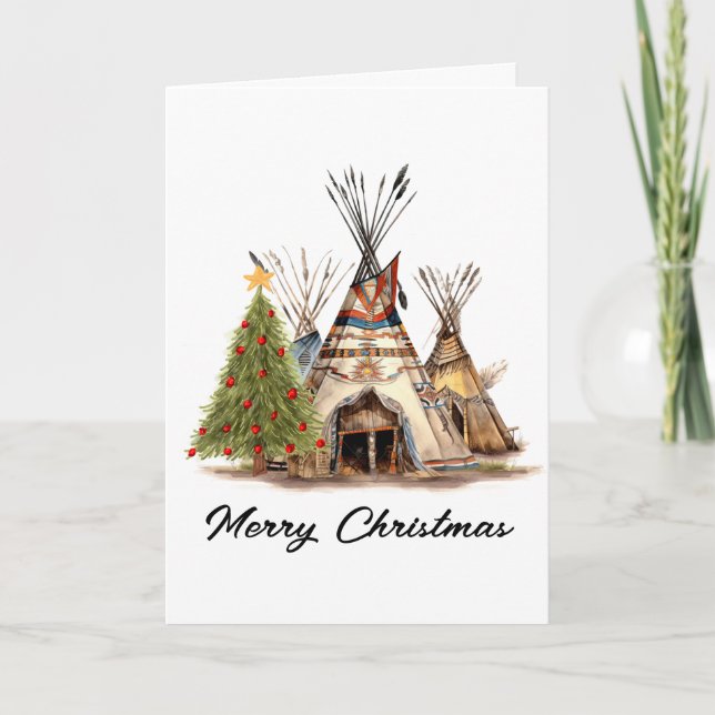 Native American Christmas Card (Front)