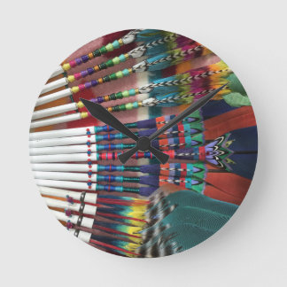 Native American Church Fans, coffee cup, shirts Round Clock