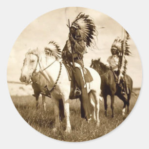 Native American Classic Round Sticker