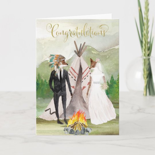 Native American Congratulations On Your Wedding Card Zazzle Com