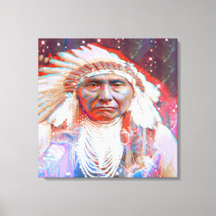 Native American  Crazy Horse Canvas Print