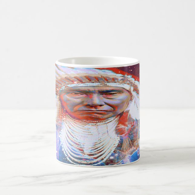 Native American  Crazy Horse Coffee Mug (Center)