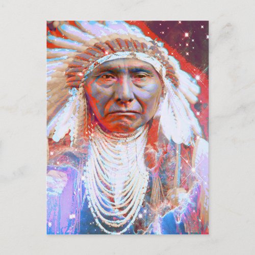 Native American Crazy Horse Postcard