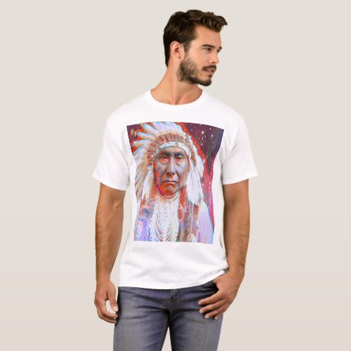 Native American  Crazy Horse T_Shirt
