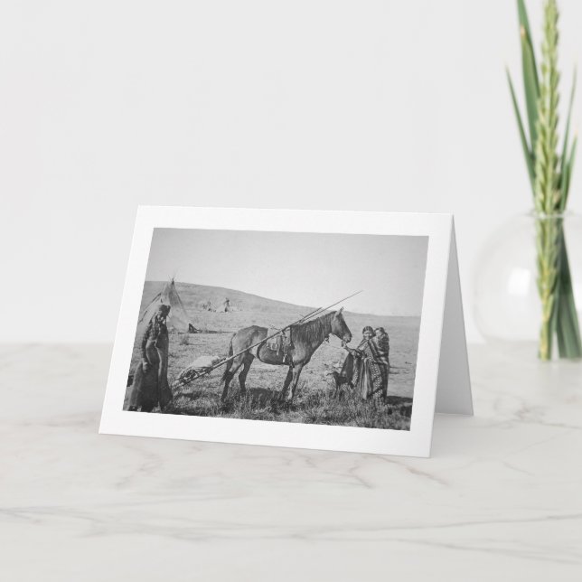 Native American Cree people of Western Canada, c.1 Card (Front)