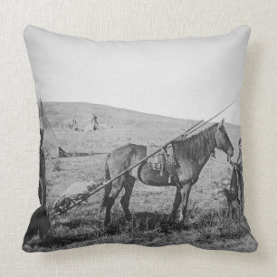Native American Cree people of Western Canada, c.1 Throw Pillow