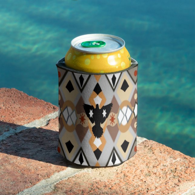 Native American Crow Can Cooler (In Situ Pool)