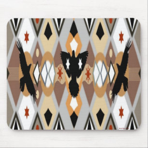 Native American Crow Mousepad