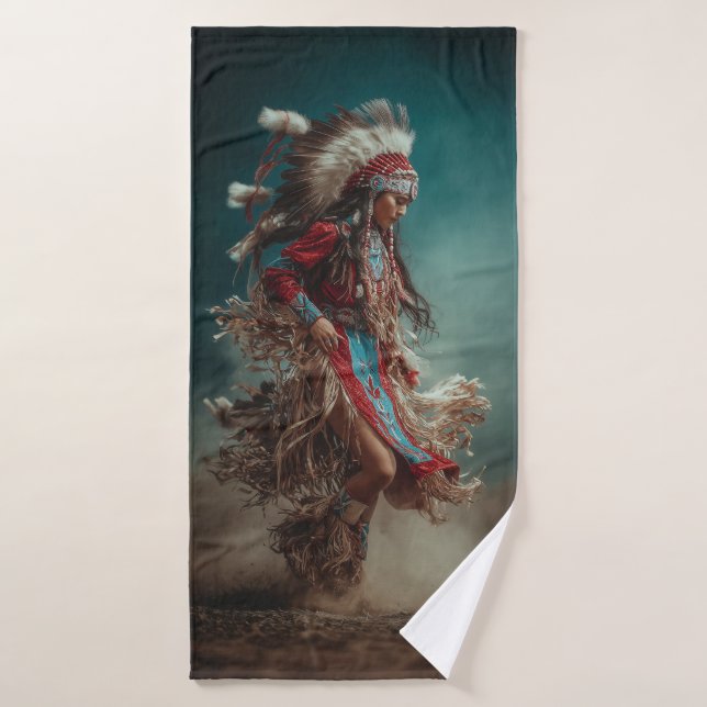 Native American Dancer Bath Towel (Bath Towel)