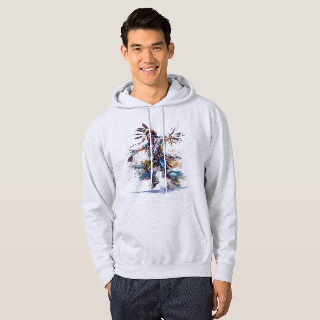 Native American Dancer Sweatshirt T-Shirt (Front Full)