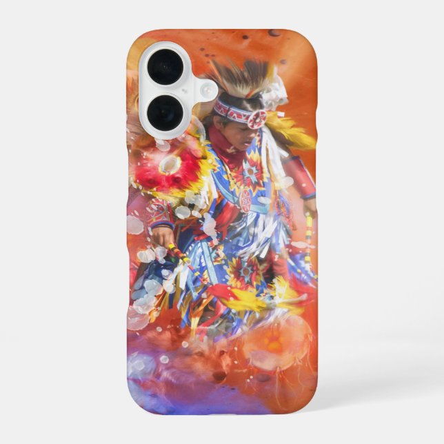 Native American DANCING WOLVES Iphone Case (Back)