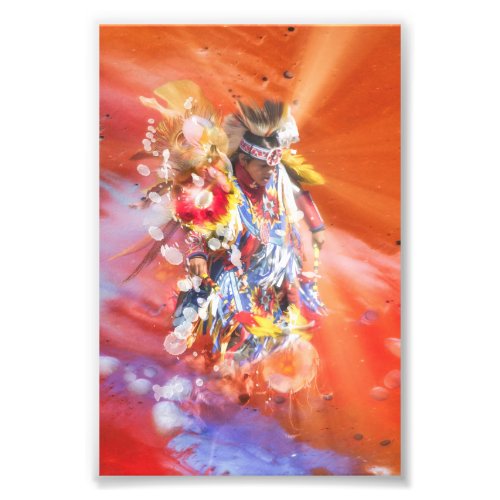 Native American DANCING  WOLVES Photo Print