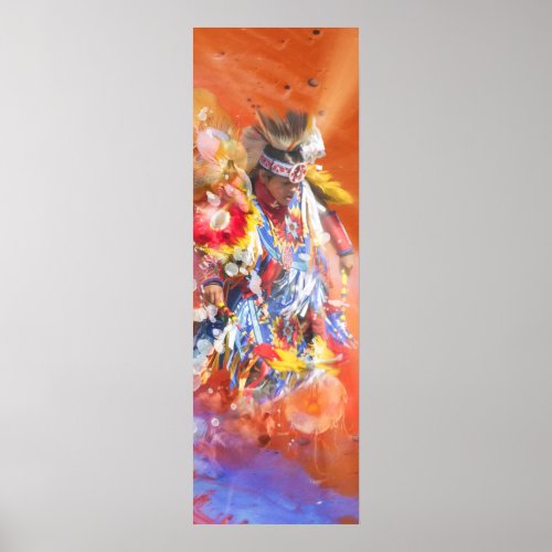 Native American DANCING WOLVES Poster