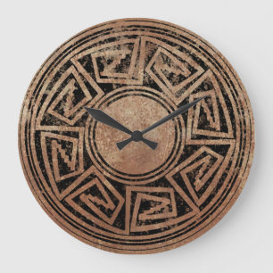 Native American Design 2 Large Clock