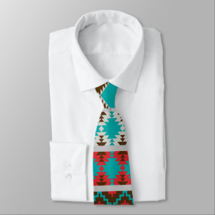 Native American Design Neck Tie