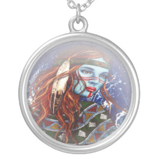 Native American Design Sterling Silver Necklace