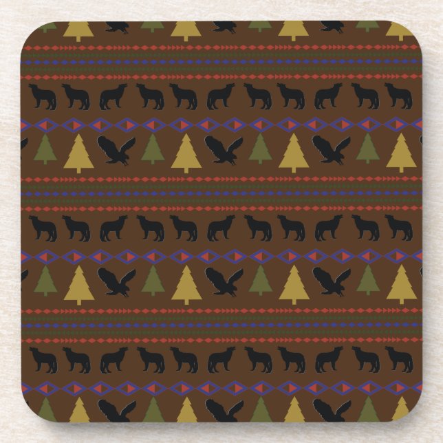 Native American Designs Drink Coaster (Front)