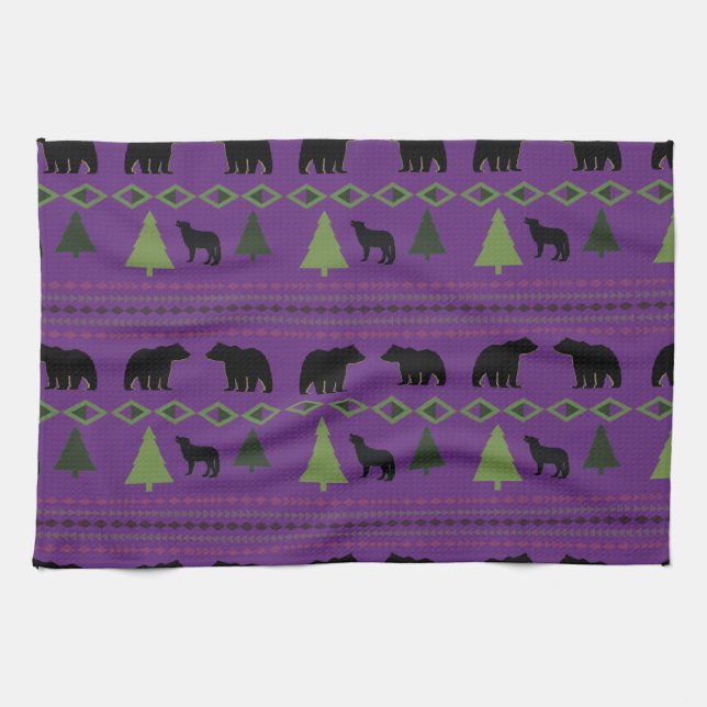 Native American Designs Kitchen Towel (Horizontal)