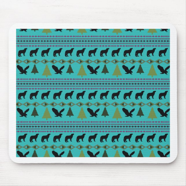 Native American Designs Mouse Pad (Front)