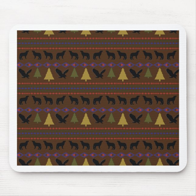 Native American Designs Mouse Pad (Front)