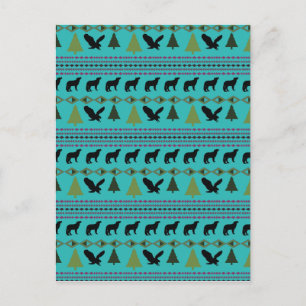 Native American Designs Postcard