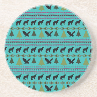Native American Designs Sandstone Coaster