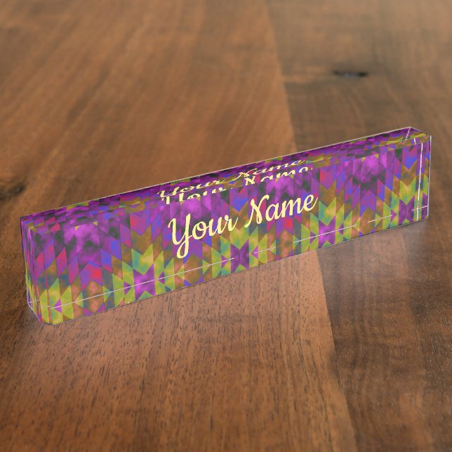 Native American Desk Name Plate (Side)