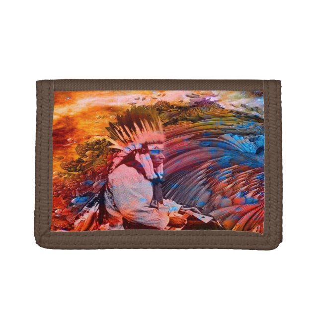 Native American  Dream Tri-fold Wallet (Front)
