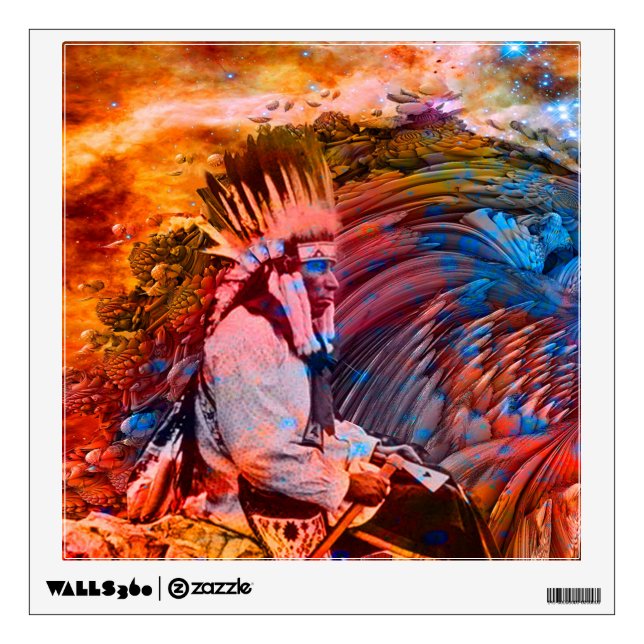 Native American  Dream Wall Decal (Front)