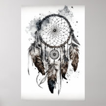 Native American Dreamcatcher Art Print Poster