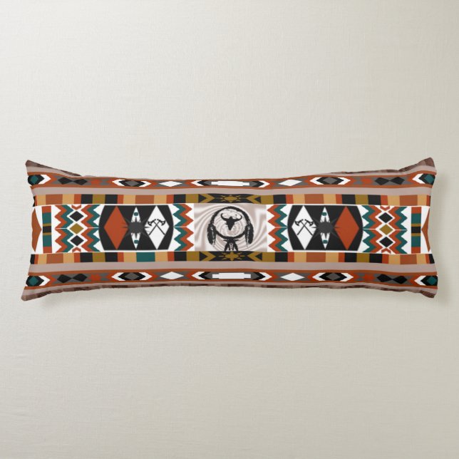 Native American Dreamcatcher Body Pillow (Front)