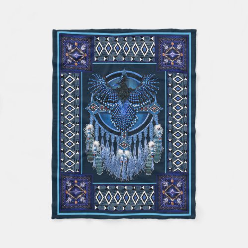 Native American Dreamcatcher Fleece Blanket