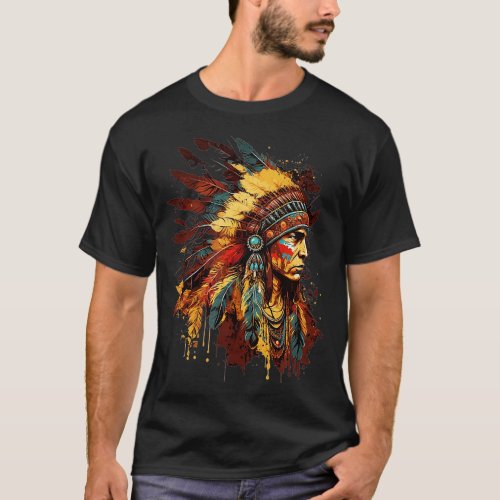 Native American Dreamcatcher Indian Design   6  T_Shirt