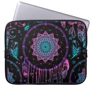 Native American Dreamcatcher Moon Pattern Laptop Sleeve