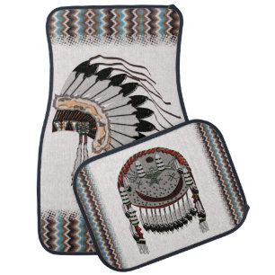 Native American Dressings Car Mat