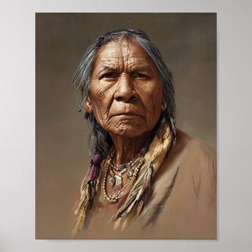 Native American Elder Poster