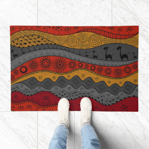 Native American Ethnic Afro Africa Doormat