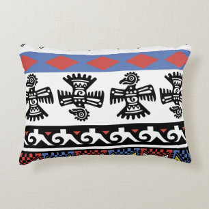 Native American Ethnic Illustration Accent Pillow