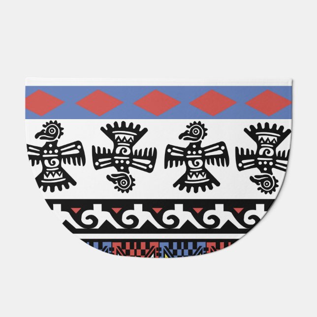 Native American Ethnic Illustration Doormat (Front)