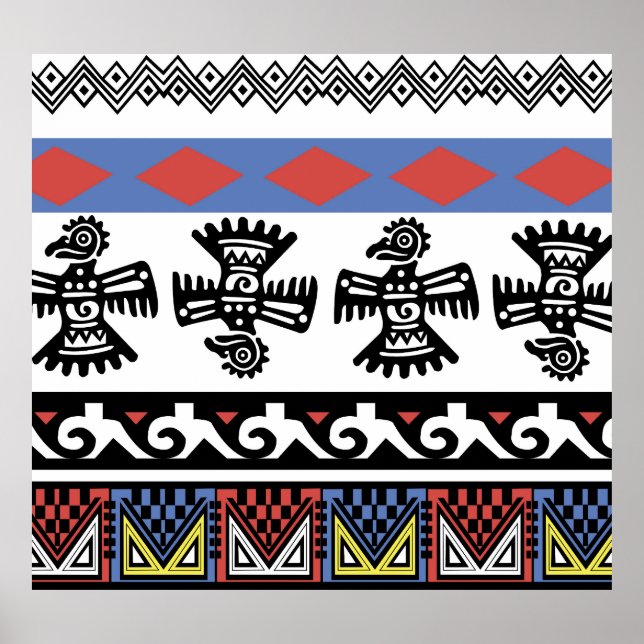 Native American Ethnic Illustration Poster (Front)