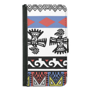 Native American Ethnic Illustration Samsung Galaxy S5 Wallet Case